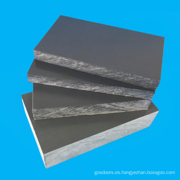 Hoja de PVC gris de 10 mm de espesor para pecera